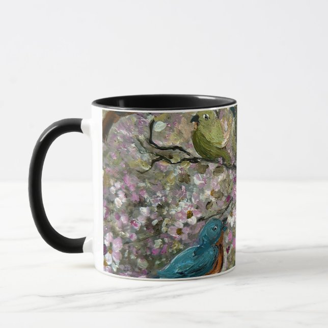 Mug Spring Meet: Colorful Songbirds Bird Lovers Gifts (Gauche)