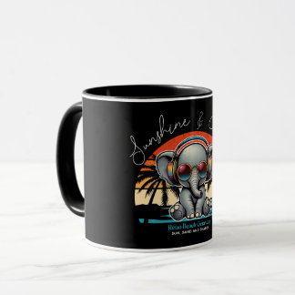 Mug Spring Sunshine and Ele-fun Retro Beach Getaway