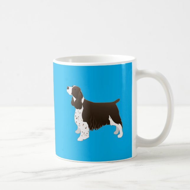 Mug Springer Spaniel Chien de base race Silhouette Bro (Droite)