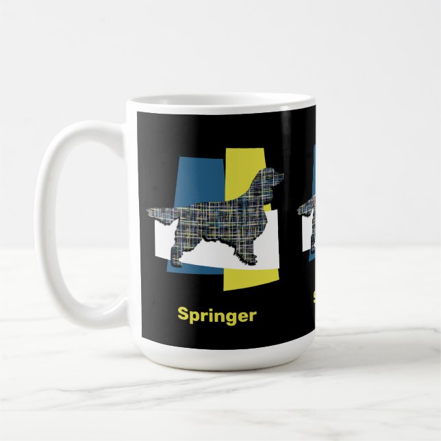 Mug Springer Spaniel mignon chien animal de compagnie  (Gauche)