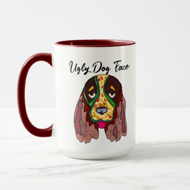 Mug Springer Spaniel sale chien visage muet (Gauche)