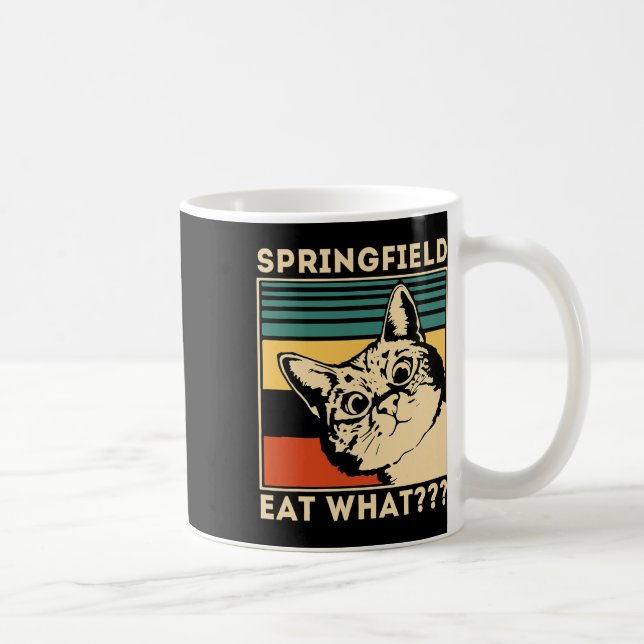 Mug Springfield Mangez Quoi - Ils Mangent Chiens Chats (Droite)