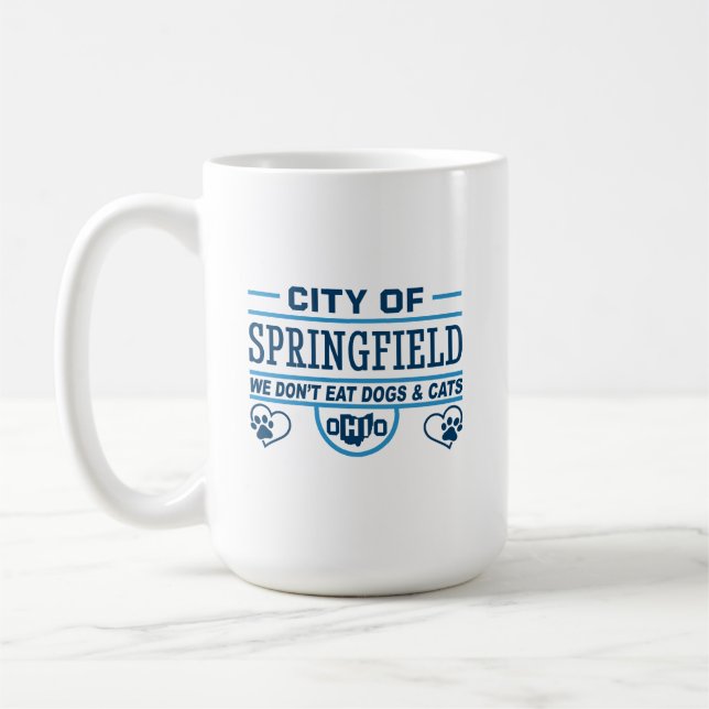 Mug Springfield Ohio Nous ne mangeons pas de chiens et (Gauche)