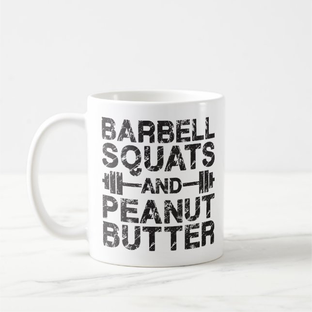 Mug Squats et beurre d'arachide - Motivation de la con (Gauche)