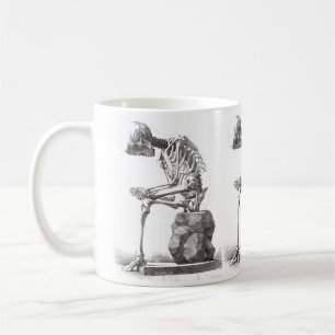 Mug Squelette assis anatomie Illustrisation