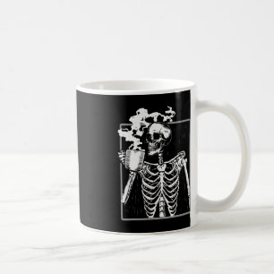 Mug Squelette Boire Café Drôle Crâne Hommes Femmes Hal