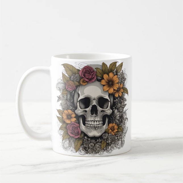 Mug Squelette coulé (Gauche)