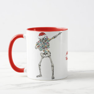 Mug Squelette Dabing Noël Père Noël Éffrayant Noël