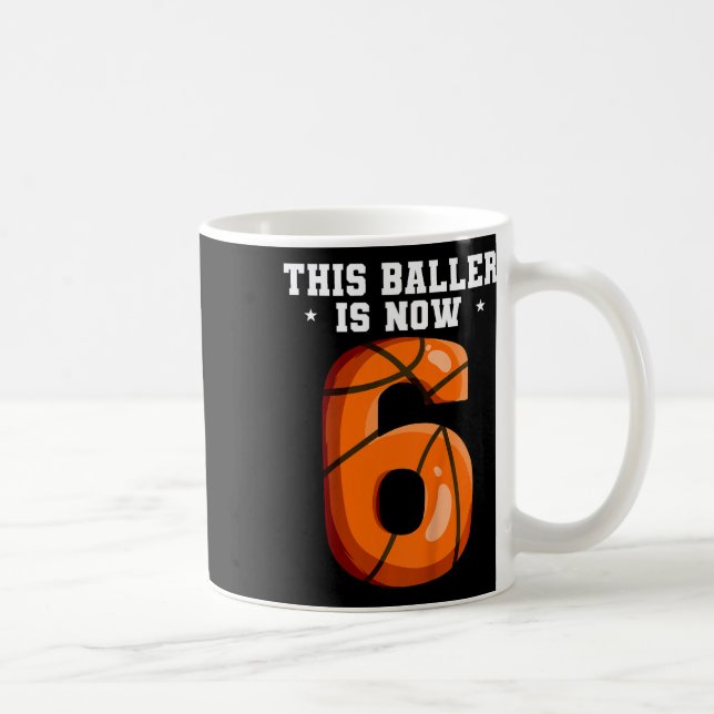 Mug Squelette d'anniversaire 6 ans 1  (Droite)