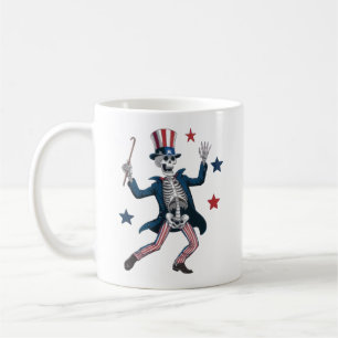 Mug Squelette dansant du 4 juillet