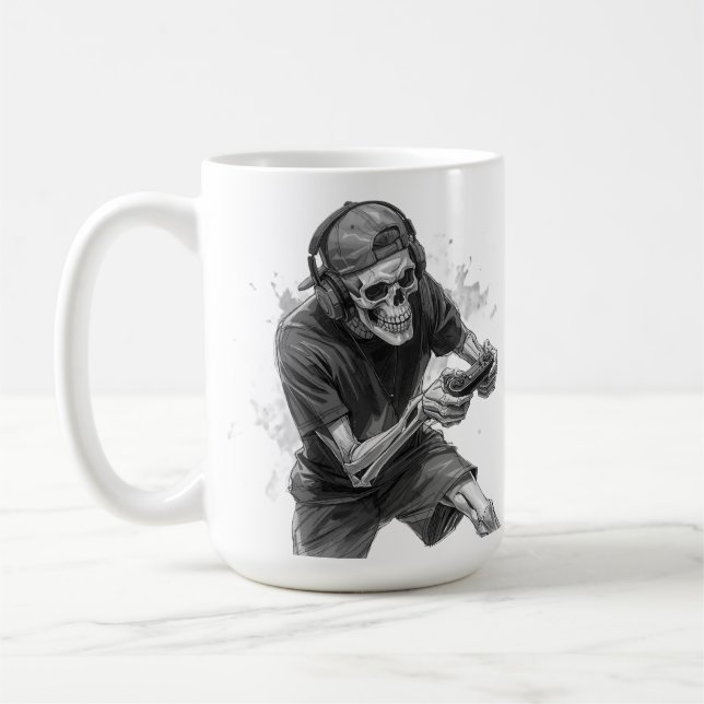 Mug Squelette de joueur  (Gauche)
