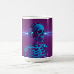 Mug Squelette de musique qui ne meurt jamais