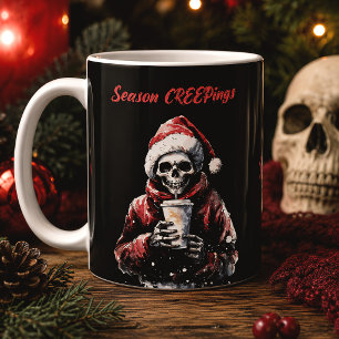 Mug Squelette de Noël effrayant de la saison des terre
