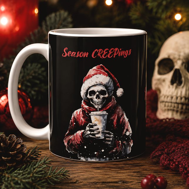 Mug Squelette de Noël effrayant de la saison des terre (Créateur téléchargé)