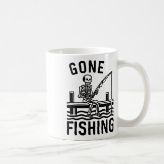Mug Squelette de pêche parti drôle d'Halloween pêche 1