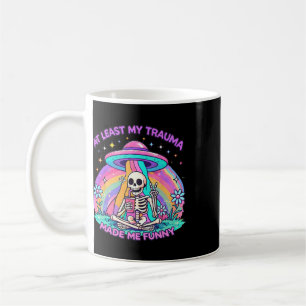 Mug Squelette de santé mentale Au moins mon traumatism