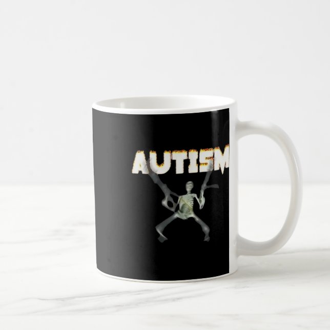 Mug Squelette de sensibilisation sur l'autisme - Graph (Droite)
