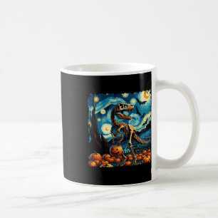 Mug Squelette de T-rex Halloween Van Gogh Nuit étoilée