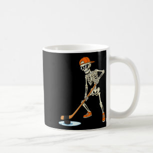 Mug Squelette d'Halloween Hockey Drôle Pour Garçons Ad