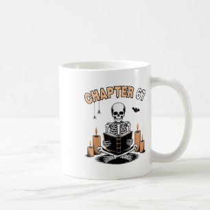 Mug Squelette drôle de Halloween lisant un livre 67 Me