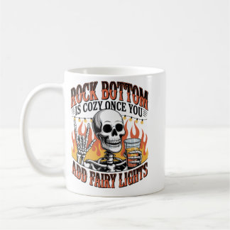 Mug Squelette drôle : Graphique sarcastique au plus ba