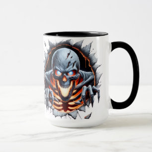 Mug squelette effrayant
