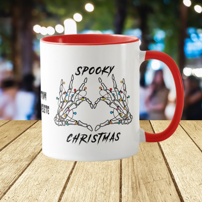Mug Squelette éffrayant Noël Amour Vibes Éffrayantes R (Créateur téléchargé)