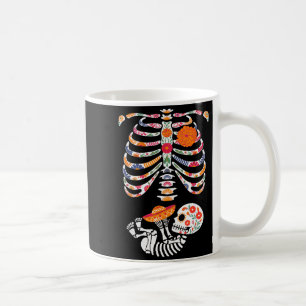 Mug Squelette enceinte Ventre Jour des Morts Dia De Lo