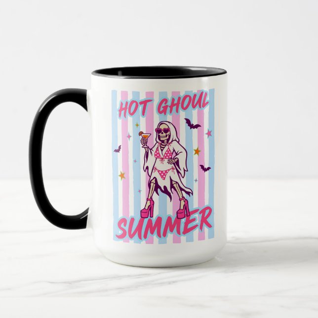 Mug Squelette Été Chaude de Fantôme d'Halloween (Gauche)
