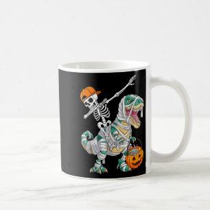 Mug Squelette faisant du cheval dansant Dab Dinosaure