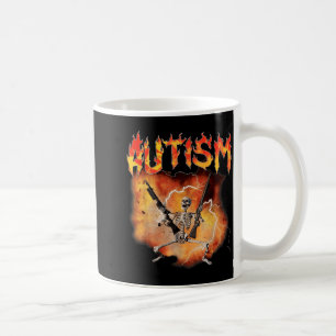 Mug Squelette gai et autiste rétro drôle autisme