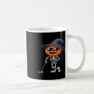 Mug Squelette Golf Halloween Citrouille Golfeur Tee