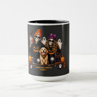 Mug Squelette Halloween Personnalisé Restez Effrayant