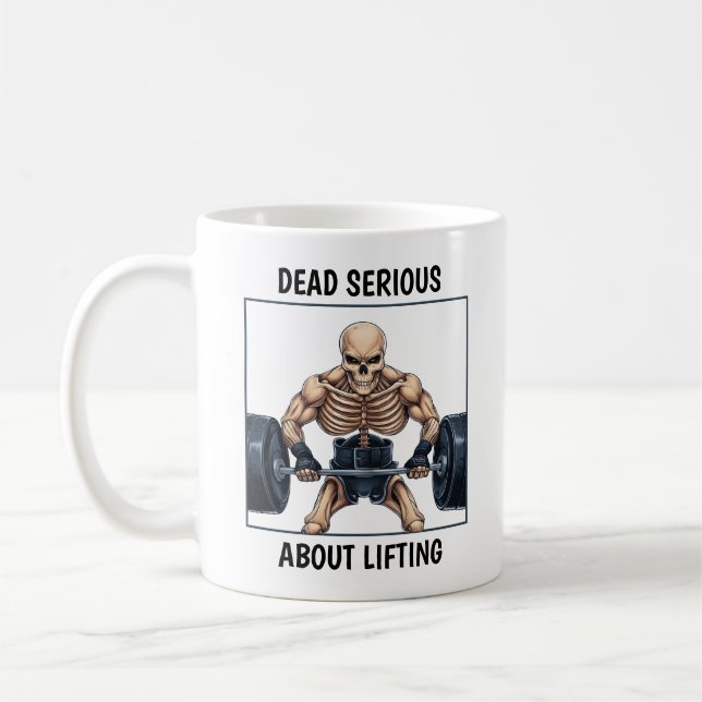Mug Squelette haltérophile (Gauche)