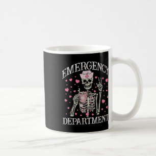 Mug Squelette infirmière des urgences de la Saint-Vale
