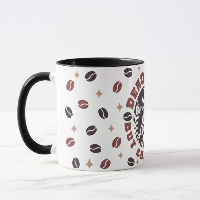 Mug Squelette Intérieur Mais Caffiné (Gauche)