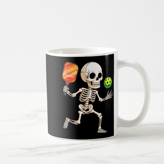 Mug Squelette jouant au pickle ball costume d'Hallowee (Droite)