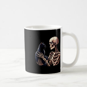 Mug Squelette Jouant Avec Un Graphique Chat Crâne Amou