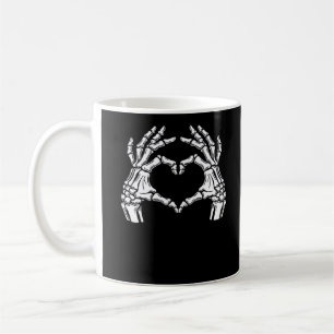 Mug Squelette Mains du coeur Signal Costume d'Hallowee