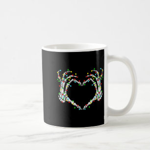 Mug Squelette Mains Signe de Coeur Lumière Costume de 