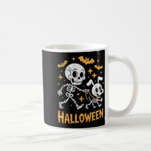 Mug Squelette menant un chien drôle crâne animal pour