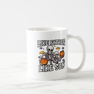 Mug Squelette Père Fils Correspondant Costume Hallowee