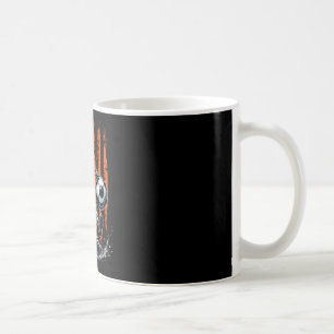 Mug Squelette Rétro Jouant au Football Drapeau États-U