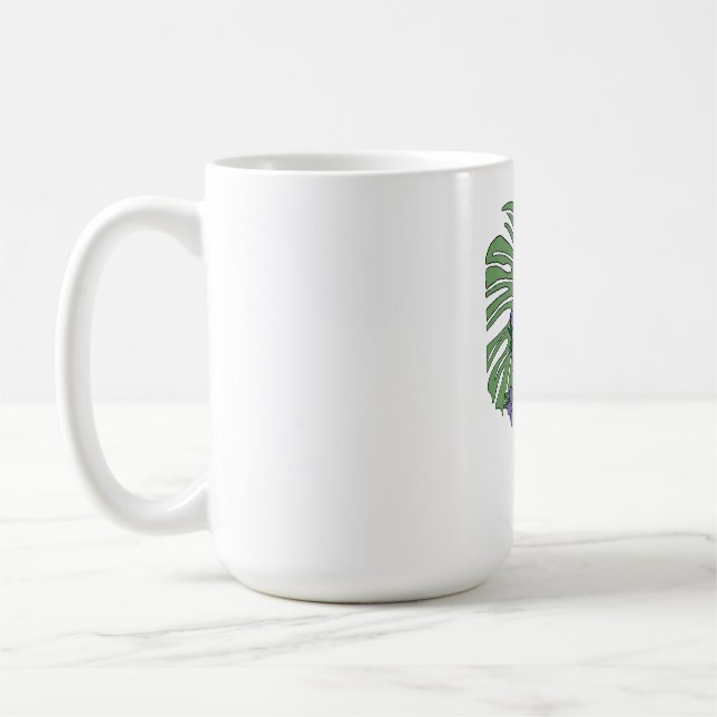 Mug Squelette Rose et Monstera (Gauche)