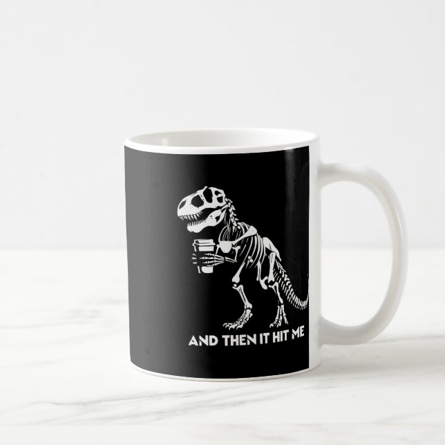 Mug Squelette T-rex Dinosaure Halloween Hommes Femmes  (Droite)
