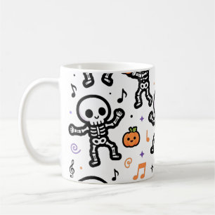 Mug Squelettes dansants Motif de fête d'Halloween mign
