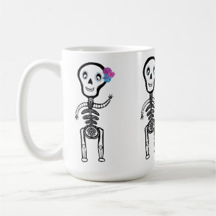 Mug Squelettes heureux de Sticker en vinyle coupé sur