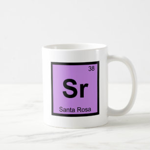 Mug Sr - Santa Rosa Californie Symbole de la chimie
