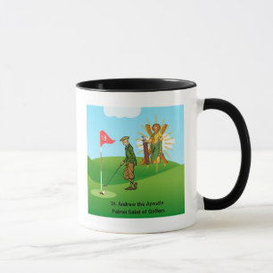 Mug SS. André et Jude avec 2 golfeurs masculins