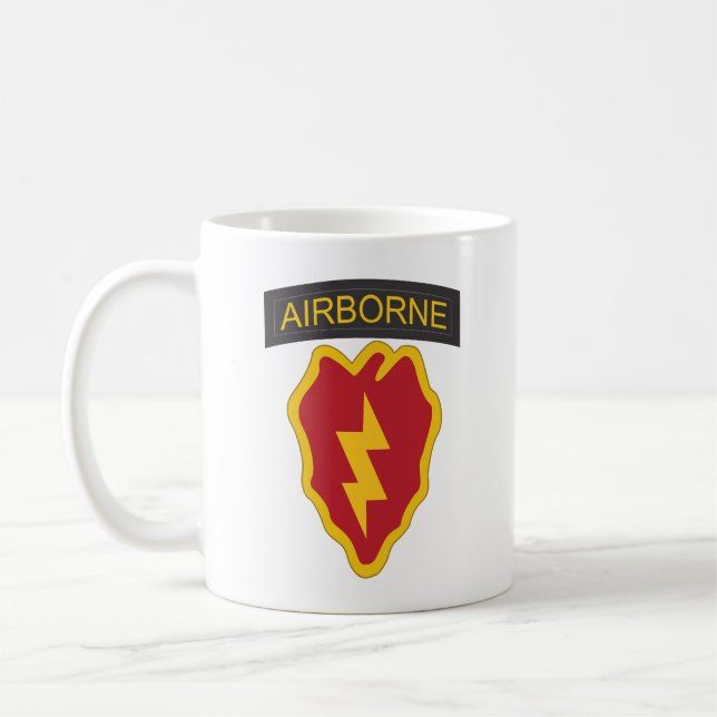 Mug SSI - 25e division d'infanterie avec texte (Gauche)